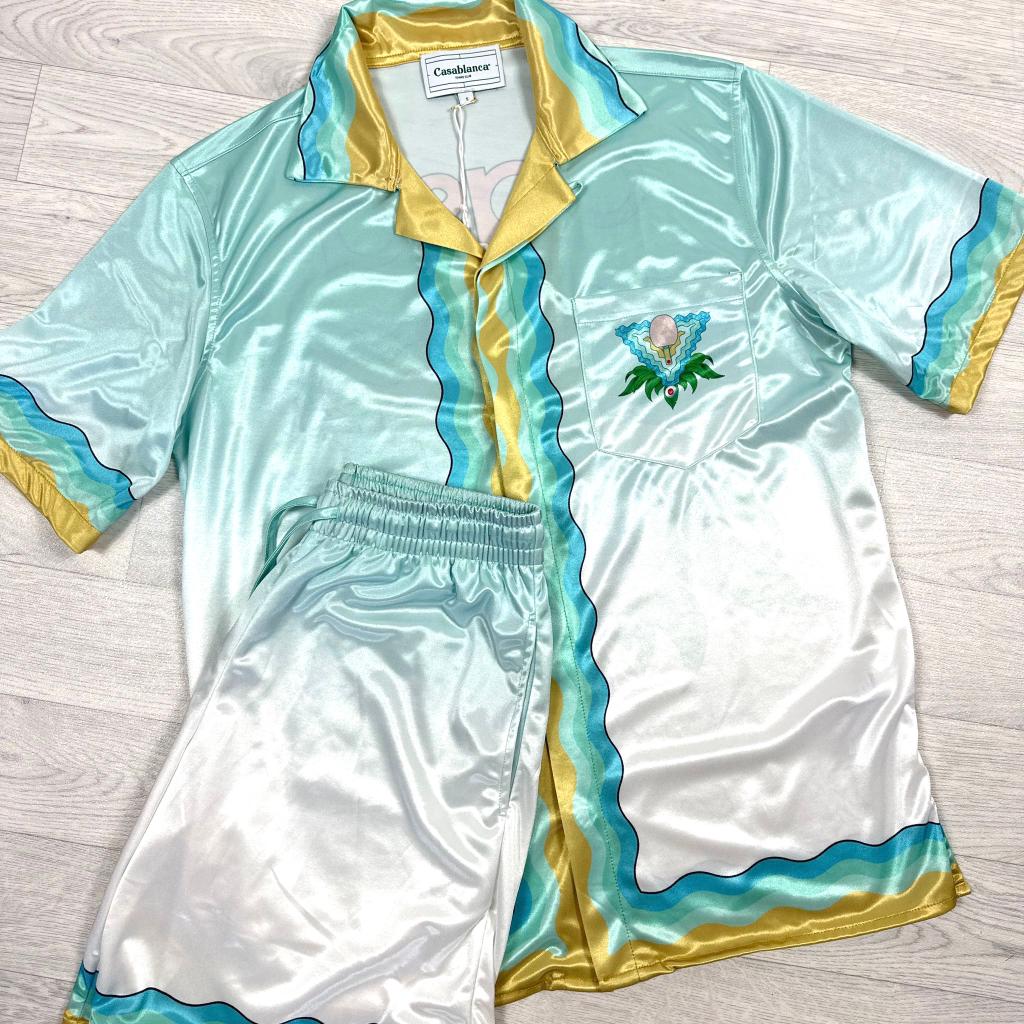 Memphis Icon Silk Shirt And Shorts Set