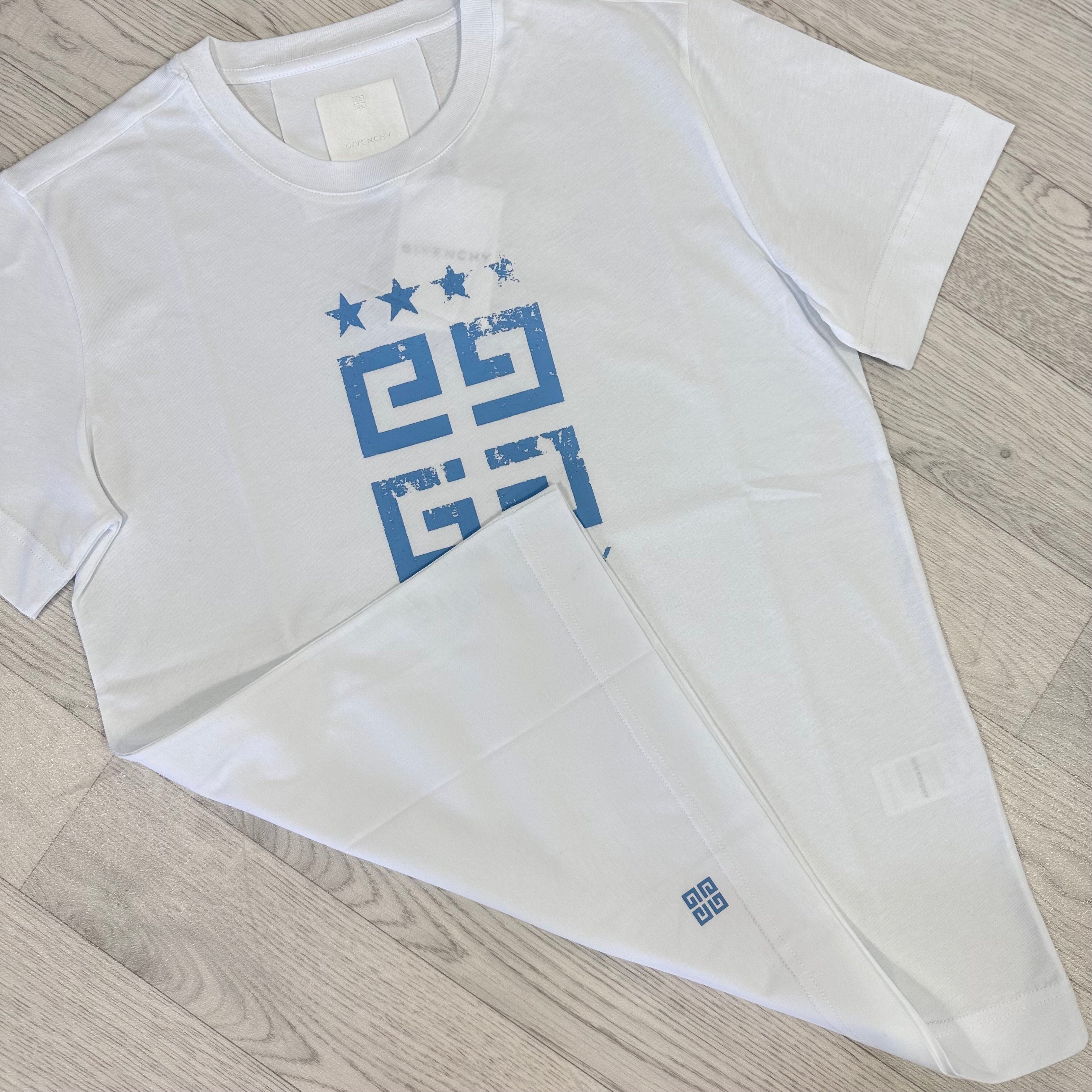 Slim Fit 4G Chest Logo White