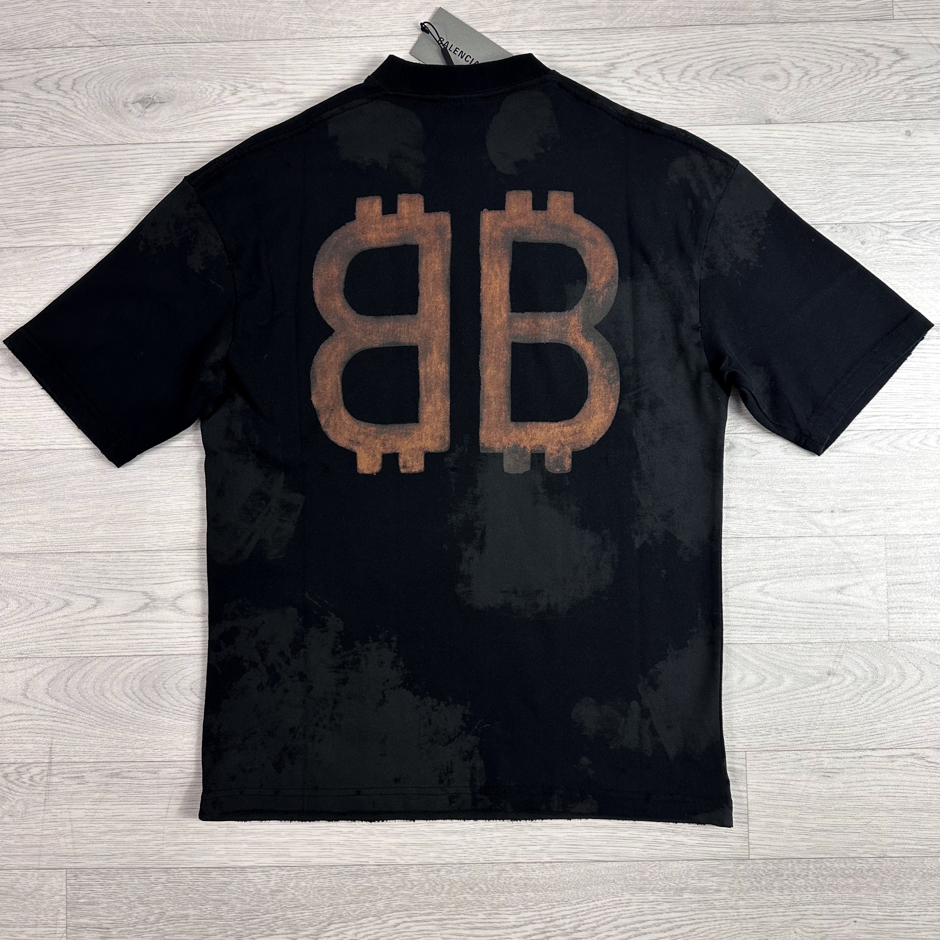 Distressed BB Crypto Tshirt Black