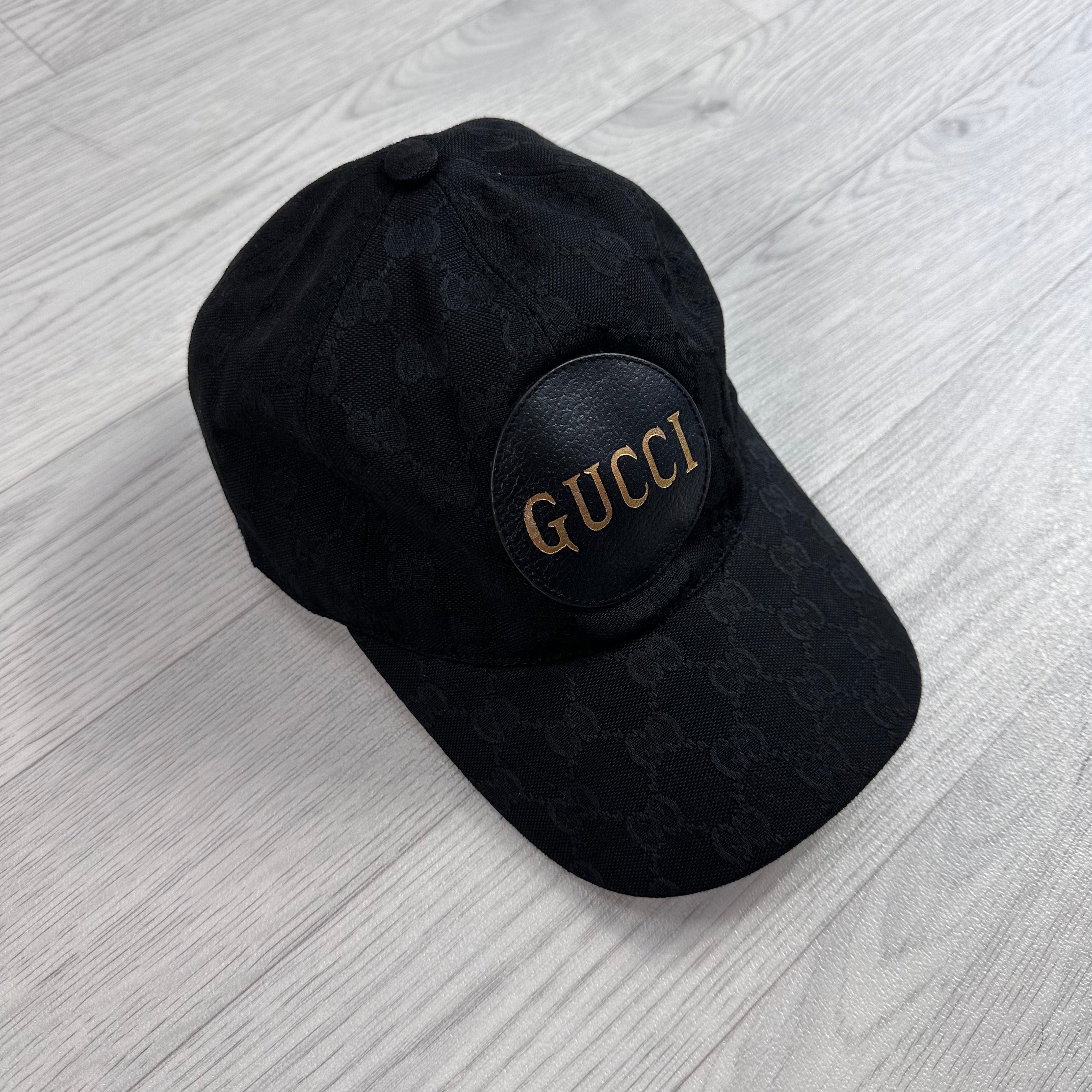 Canvas GG Leather Patch Cap