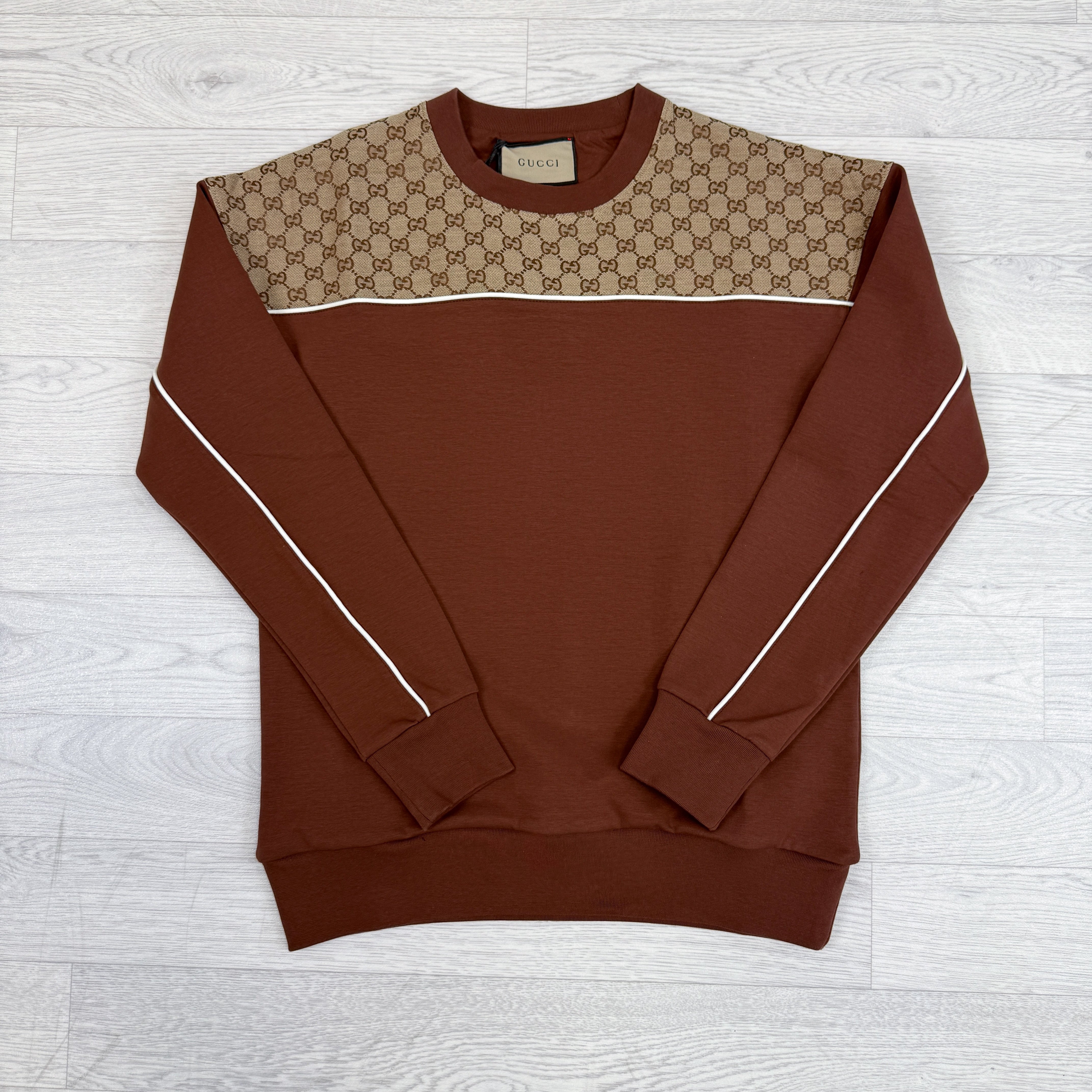 Cotton Jersey Sweatshirt Brown