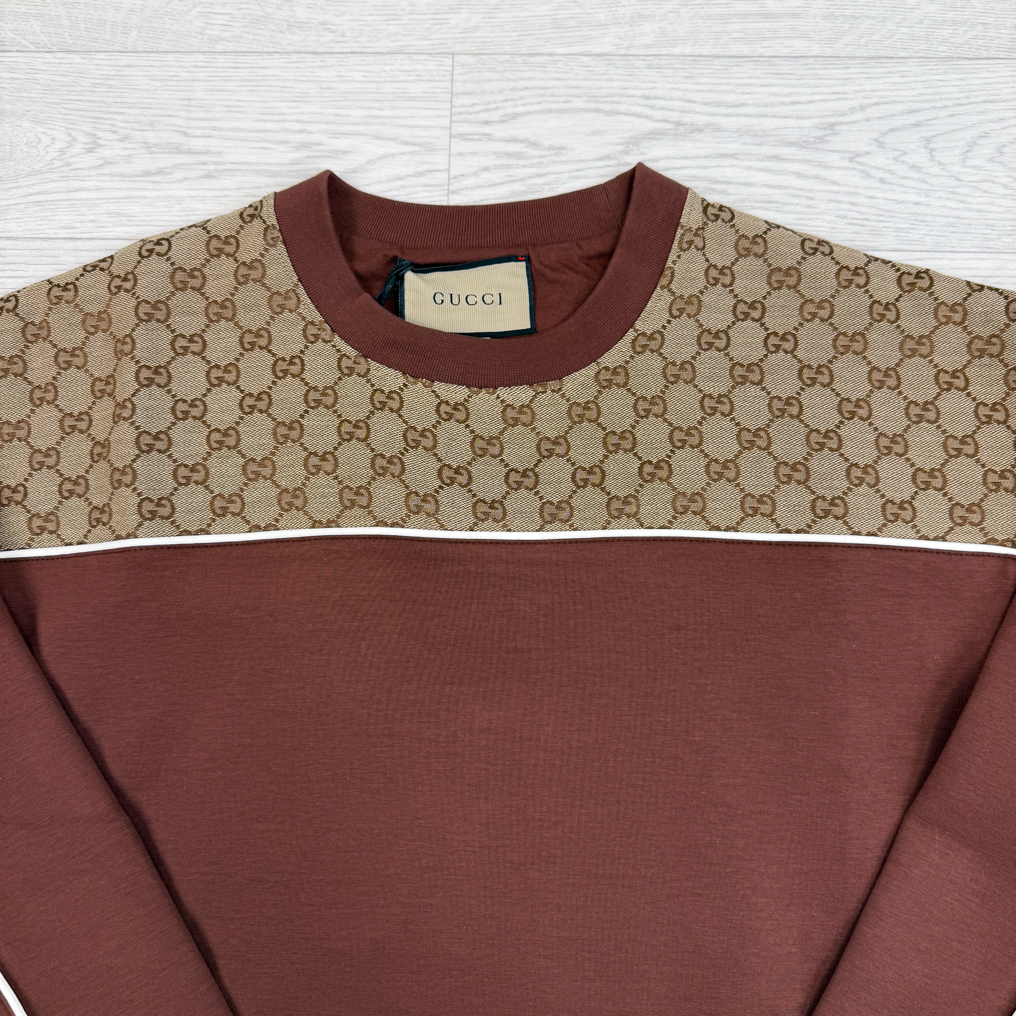 Cotton Jersey Sweatshirt Brown