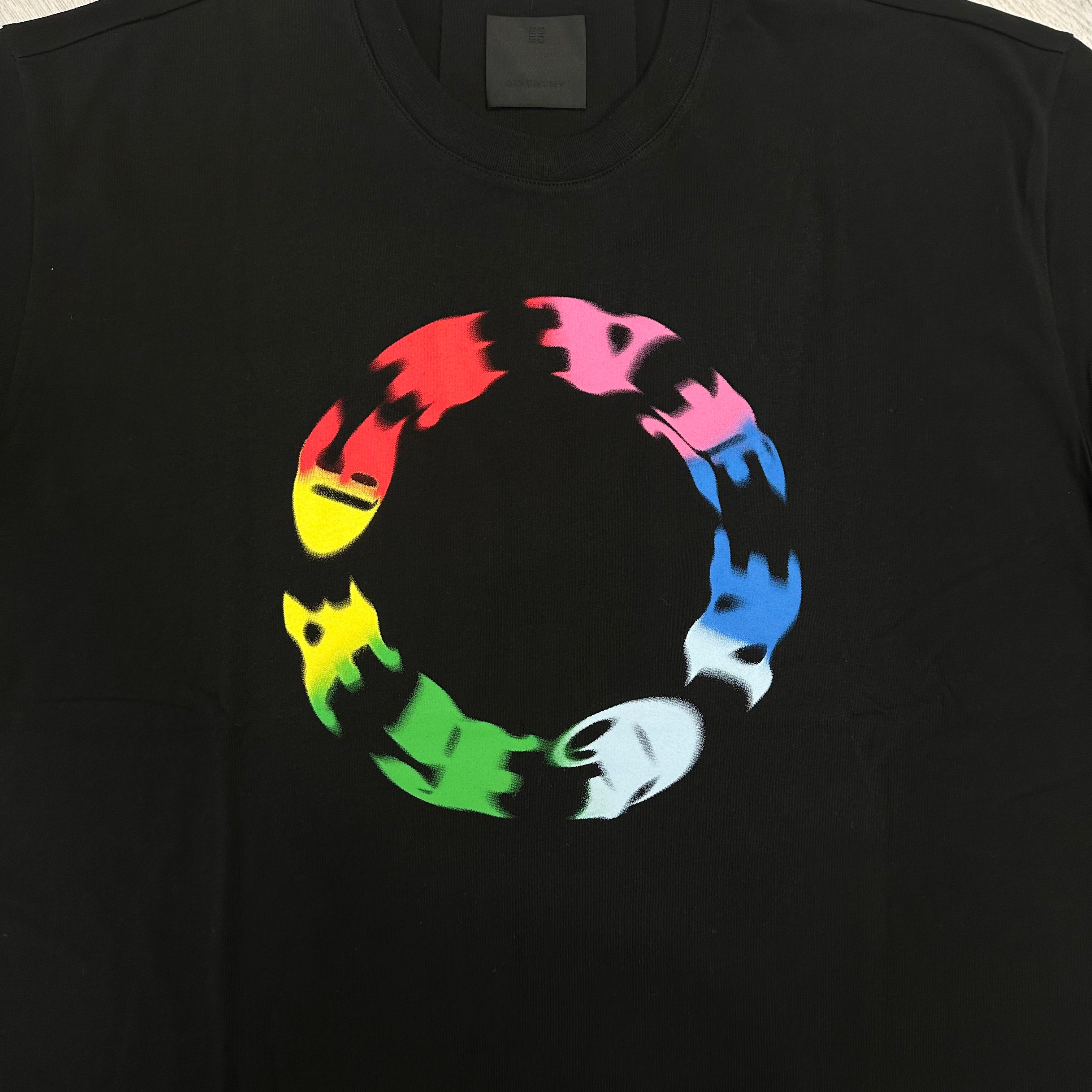 Oversized Blurred Circle Logo T-Shirt