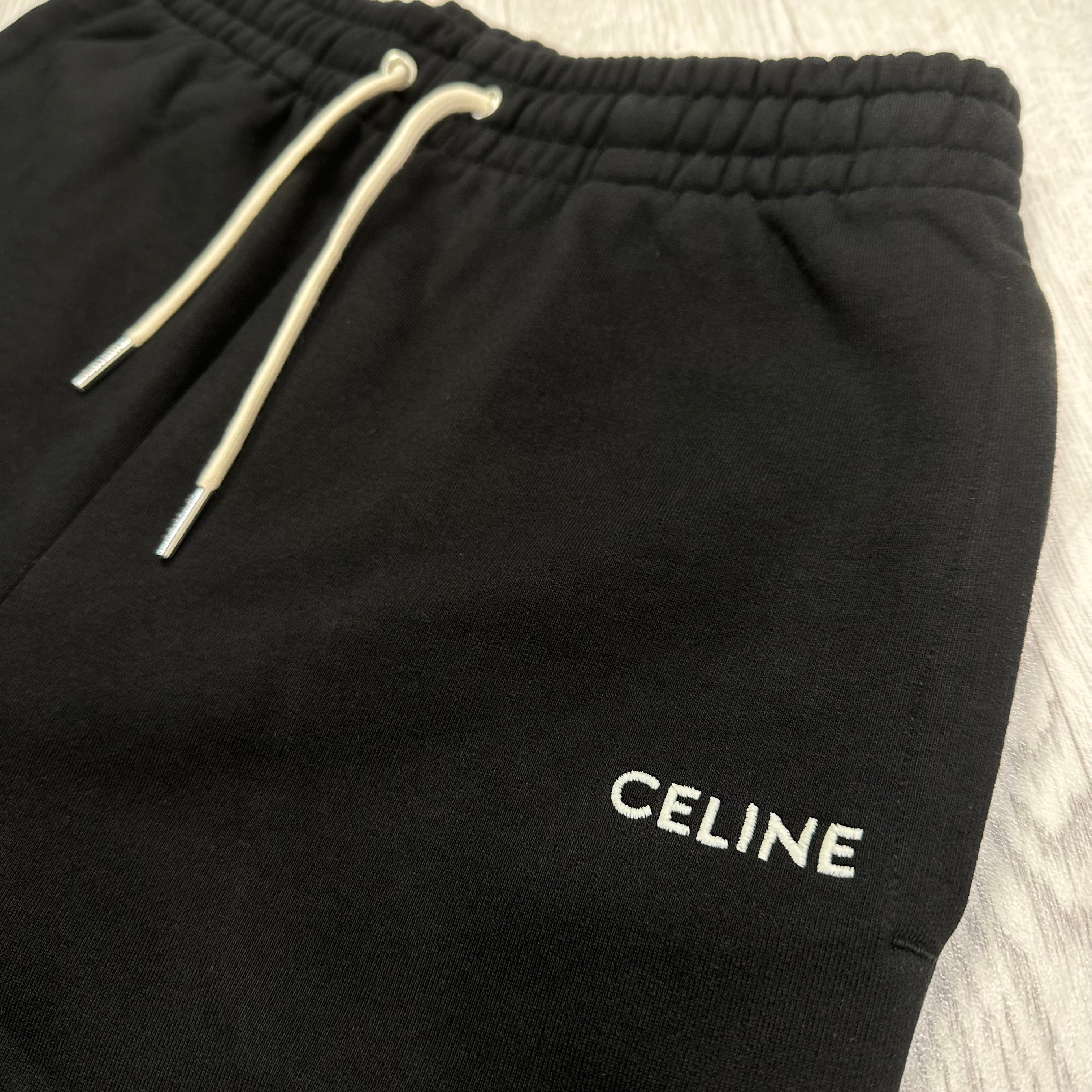 Embroidered Joggers Black