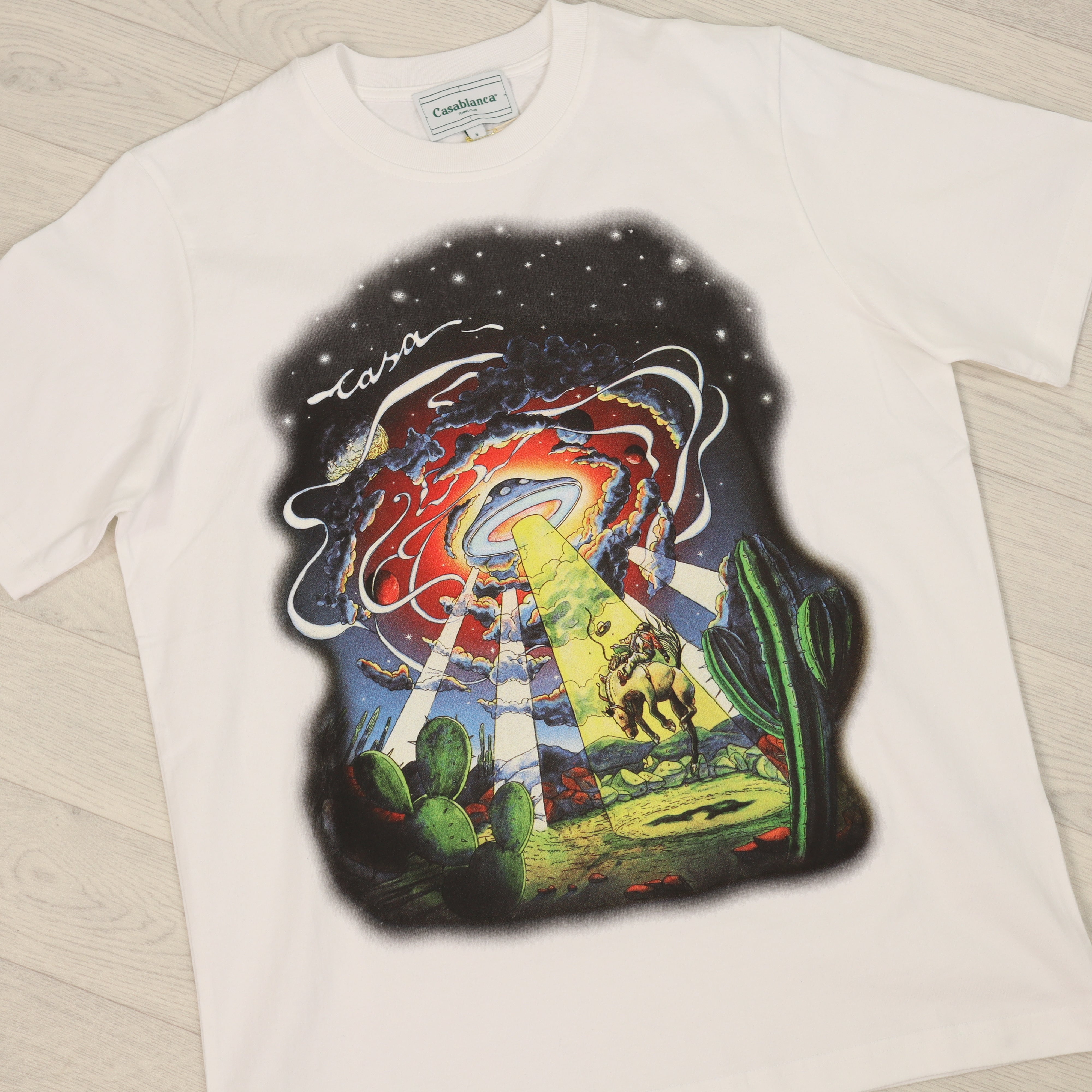 Psychedelic Print T-shirt White