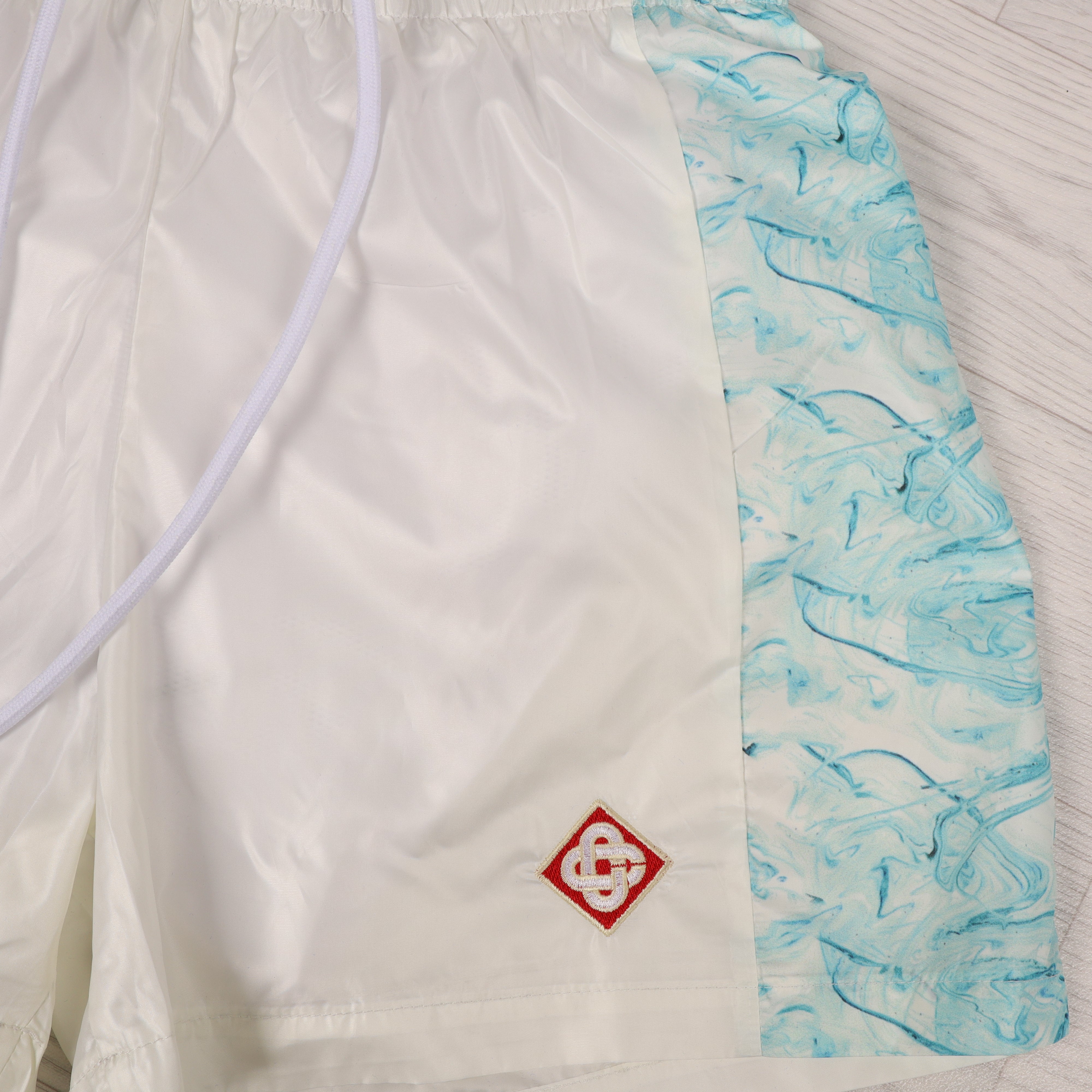 White Nylon Swim Shorts