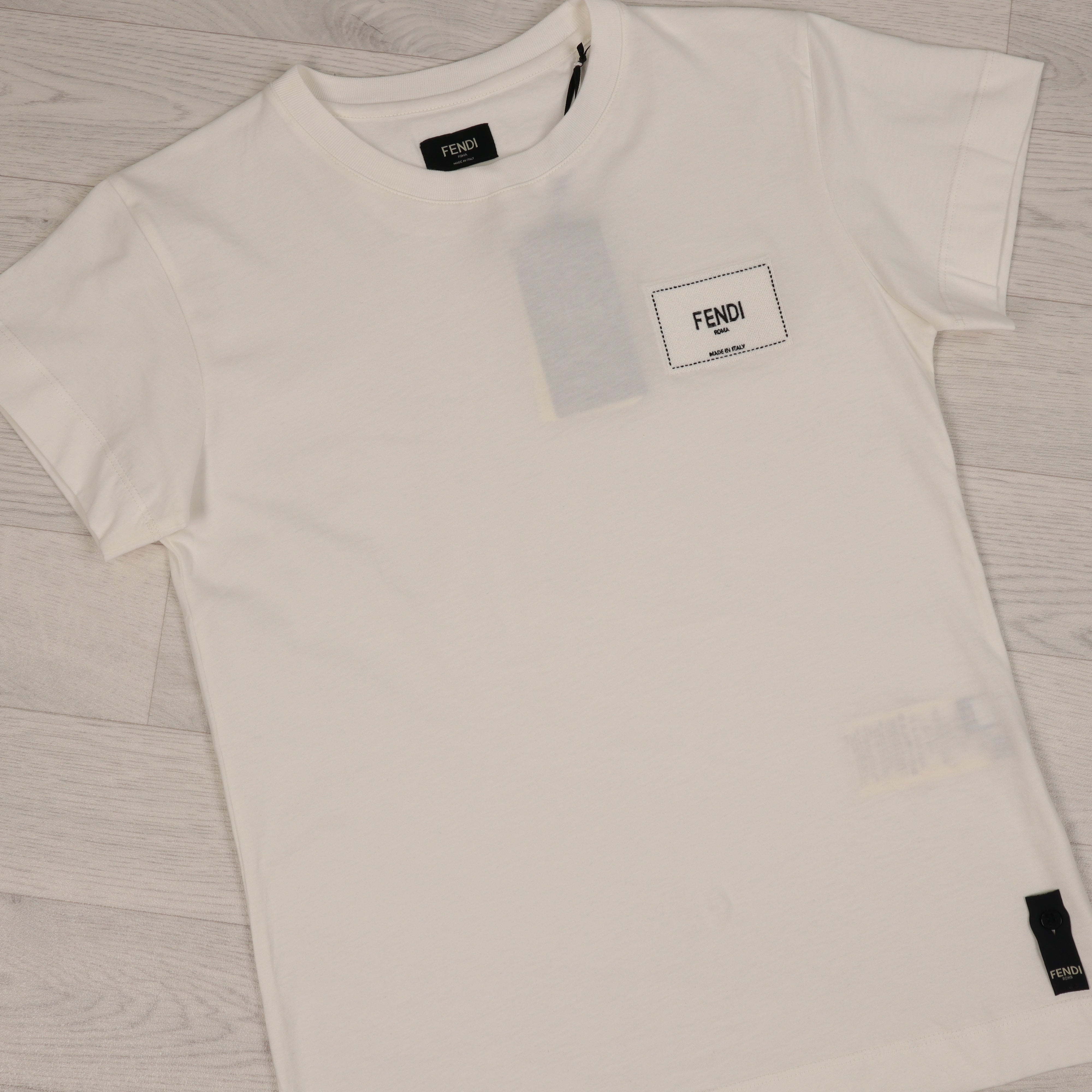 White Embroidered Jaquard Label.