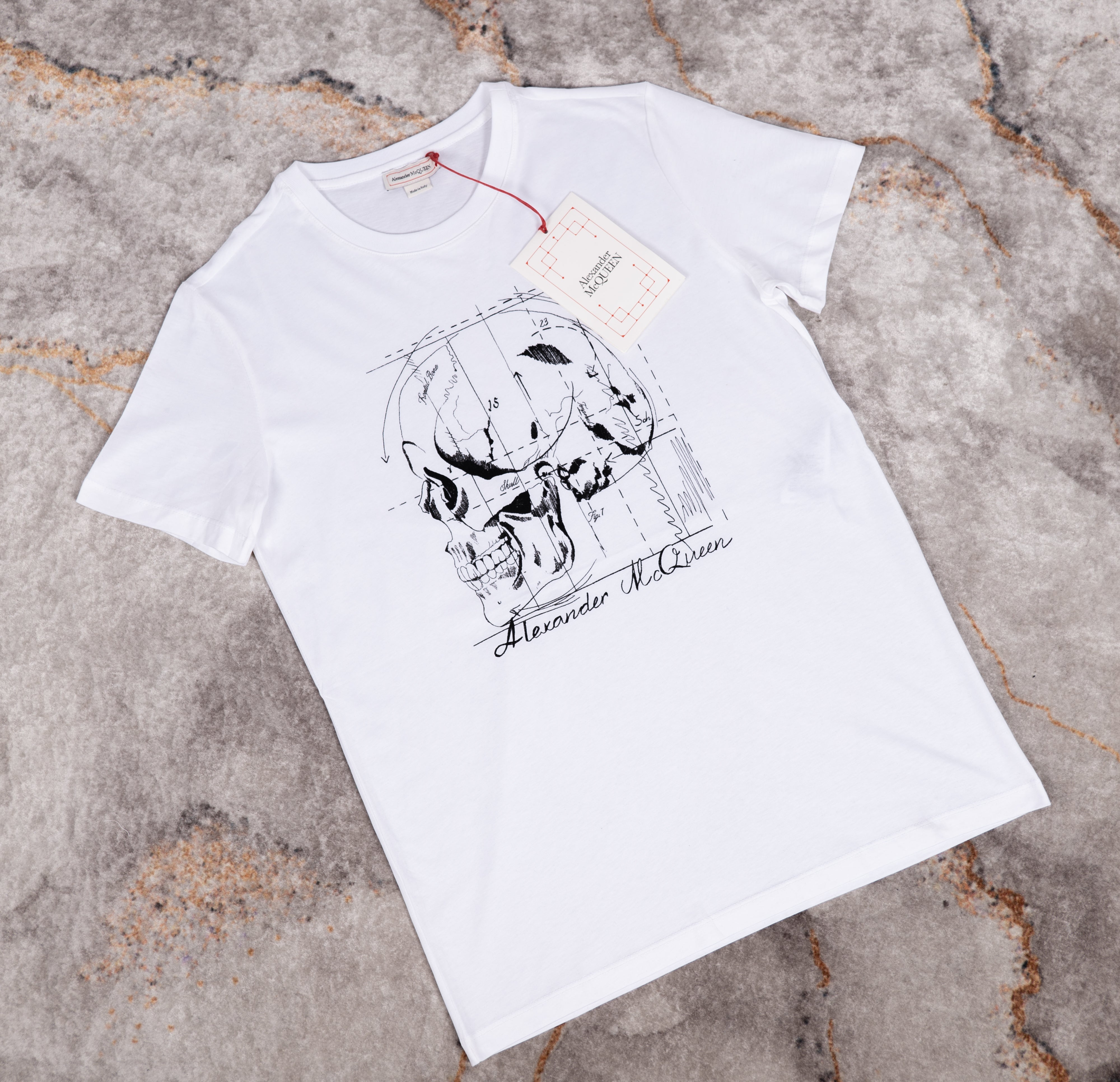 White Skull Print T-Shirt.