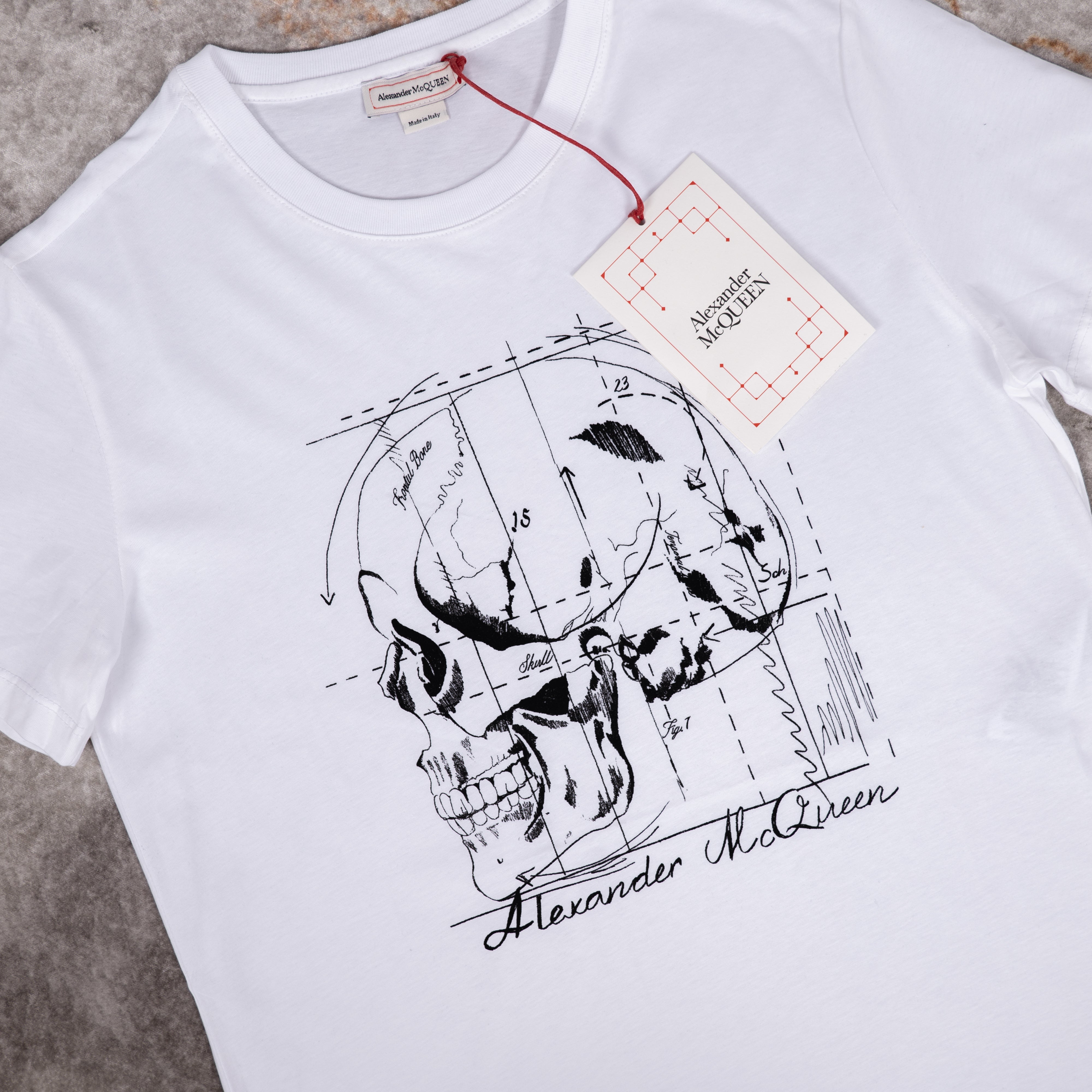 White Skull Print T-Shirt.