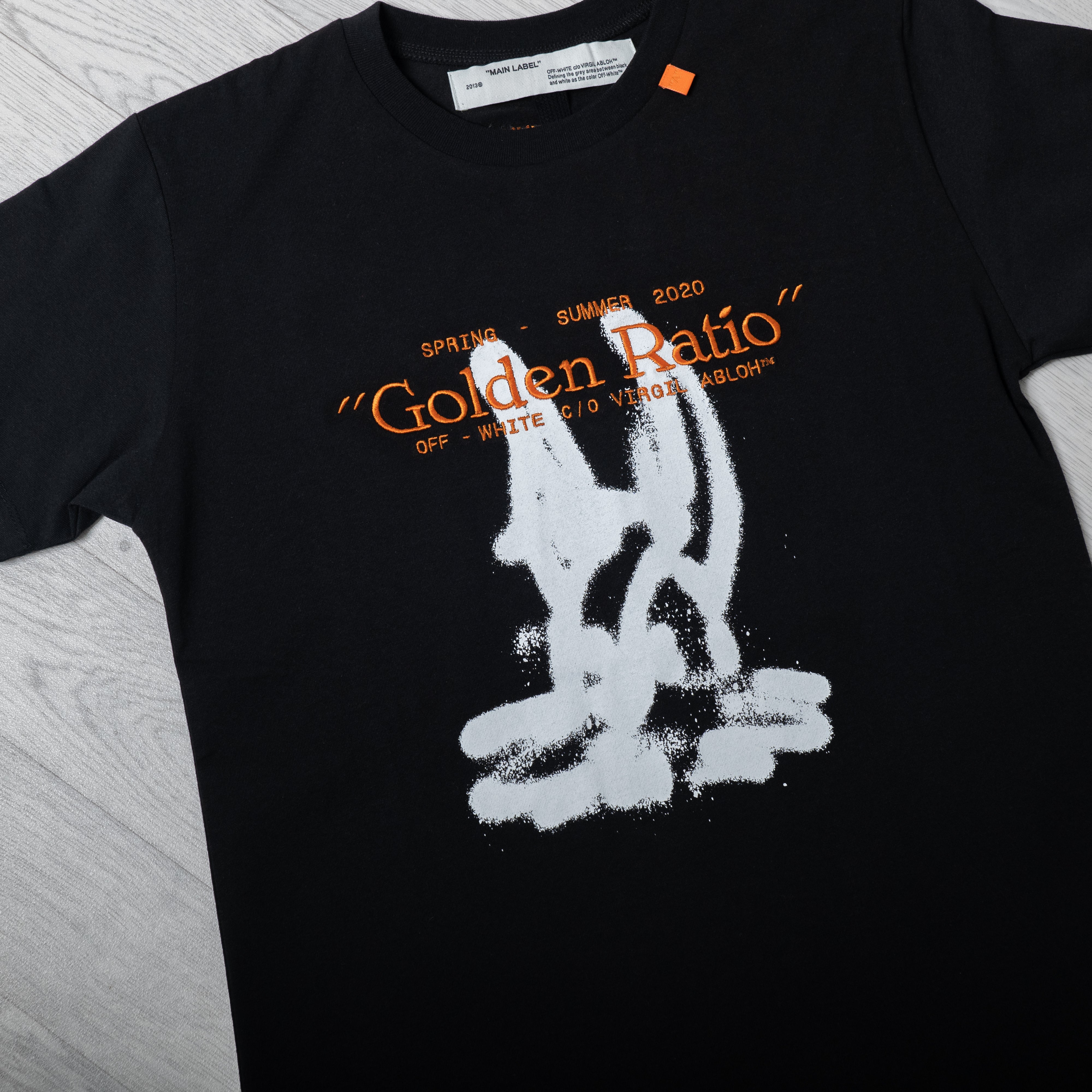 Black Cartoon Golden Ratio T-Shirt.
