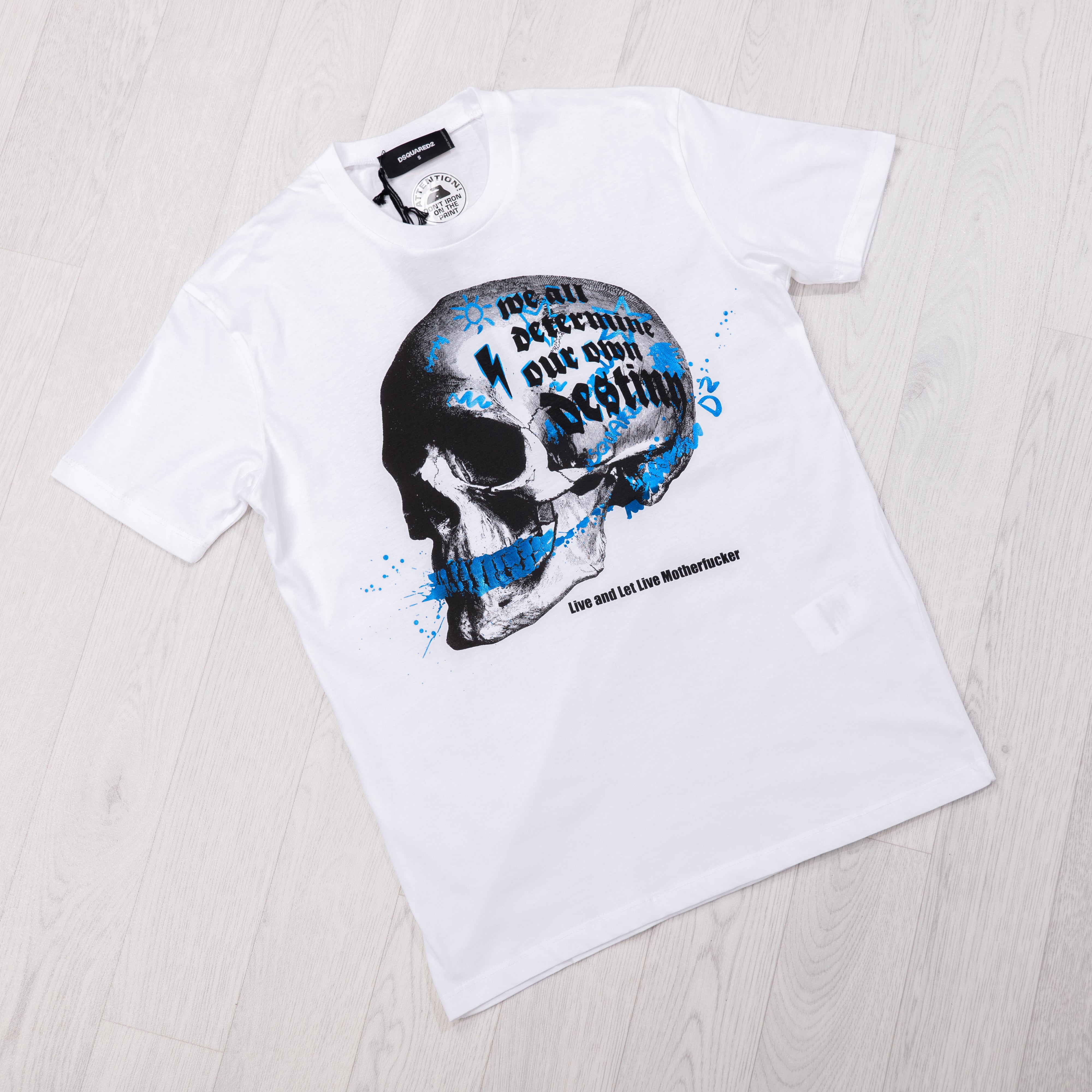 White Skull Graphic T-Shirt.