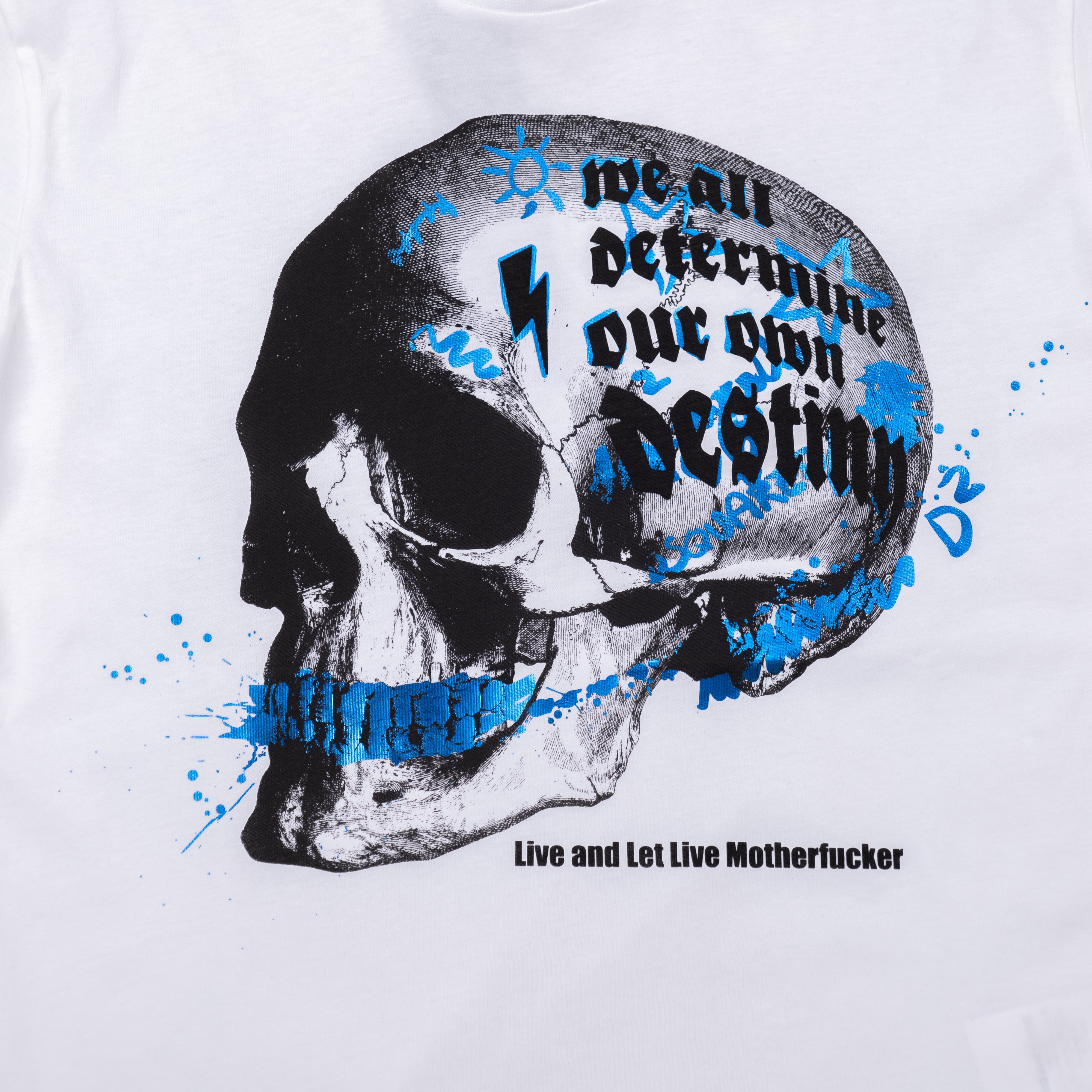 White Skull Graphic T-Shirt.