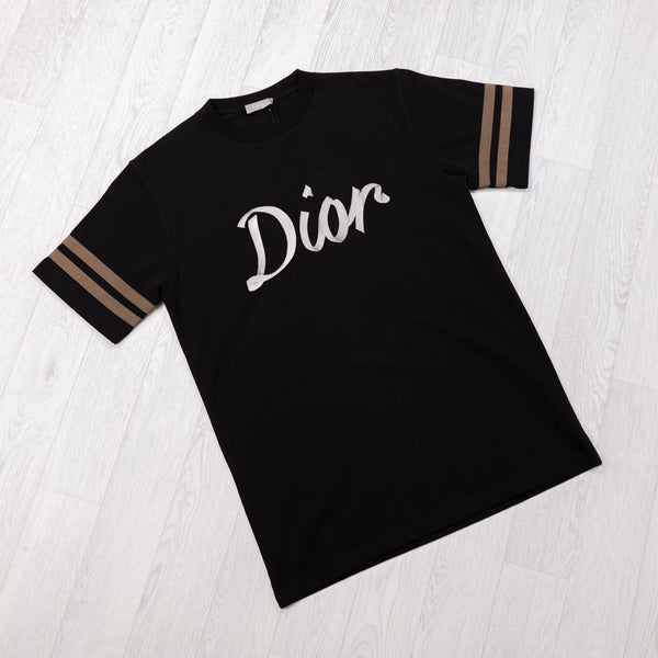 Christian Dior Logo Embroidered Tshirt  Farfetch