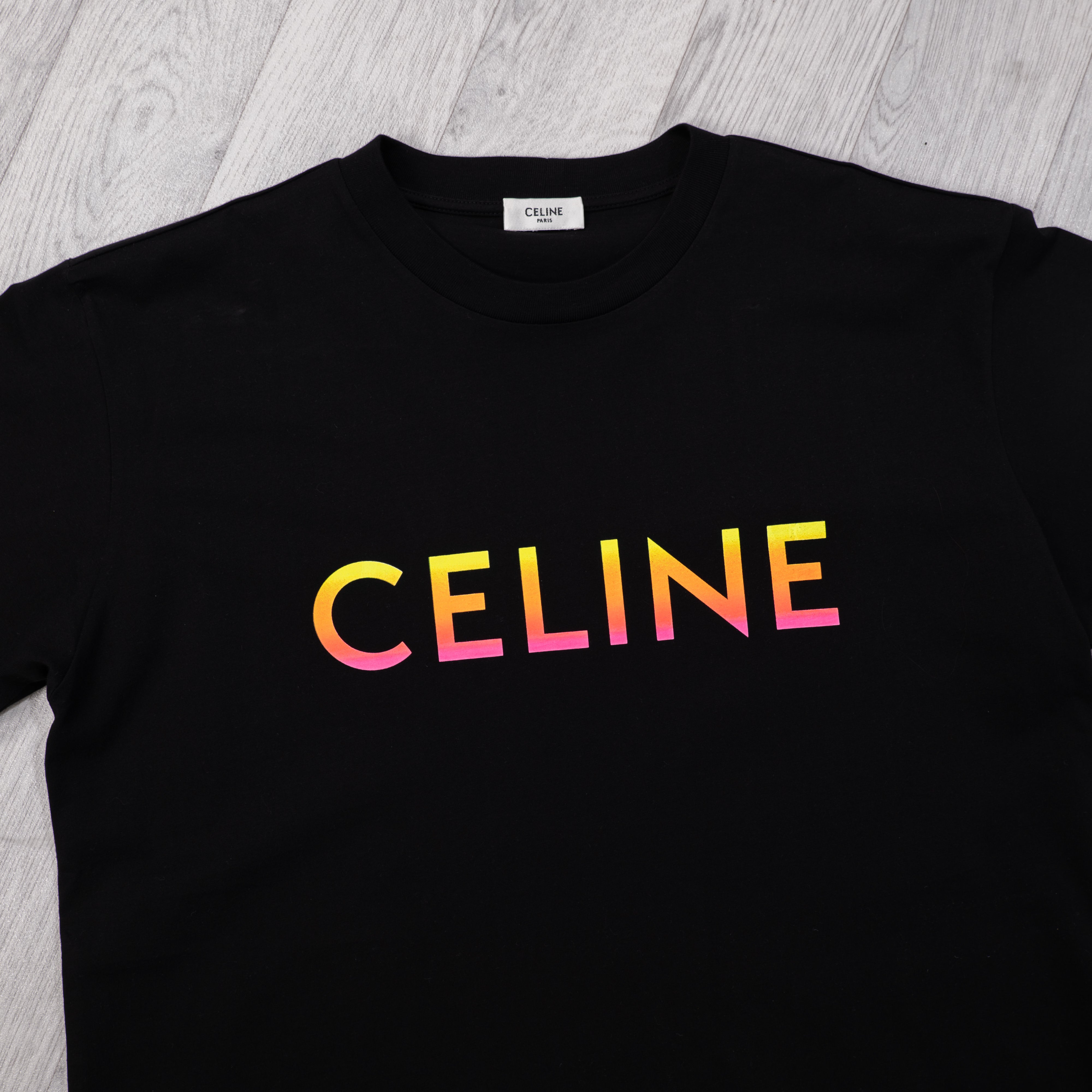 Black Oversized Logo Print T-Shirt.